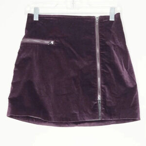 BlankNYC Purple Velvet Mini Skirt 25